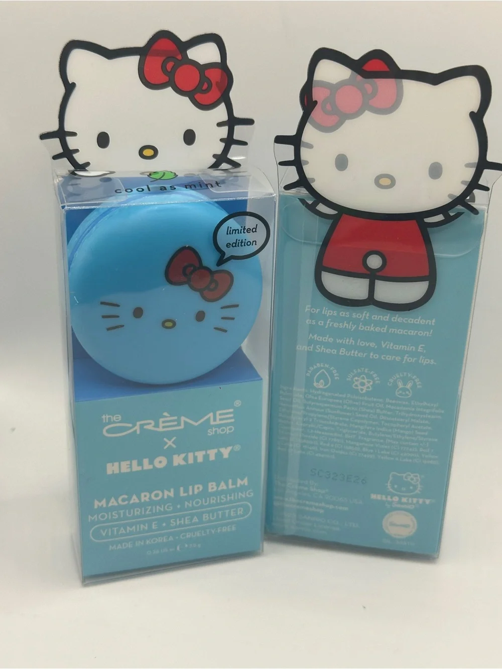 The Crème Shop x Hello Kitty Blue Macaron Lip Balm (Set of 2)